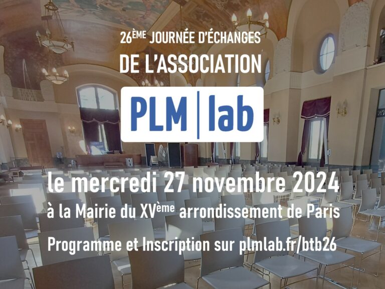 26e journée d’échanges de l’association PLM lab, le mercredi 27 novembre 2024 à la Mairie du XVe arrondissement de Paris